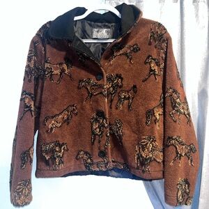 Tsunami Horse Print Tapestry Jacket